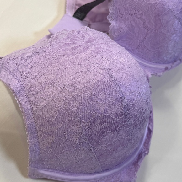 INC Bra Womens Size 44C Lilac Purple Lace Overlay Underwire Lightly Lined - Picture 6 of 6
